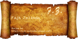 Fajt Zelinda névjegykártya